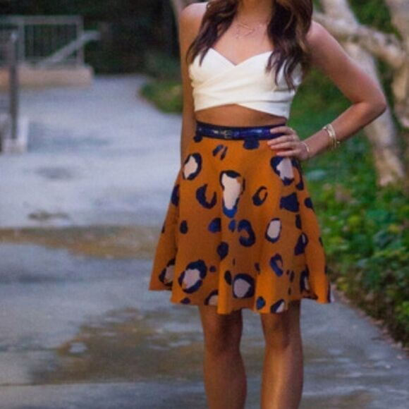 3.1 Phillip Lim For Target SkirtsWomen's Leopard Print A-Line Mini Skirt - Picture 5 of 9